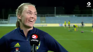 Magdalena Eriksson postmatch interview Slovaka-Sweden WC qualifier