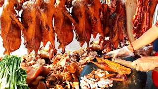Tasty! Dinner Meat with Fresh Roasted Pork Ducks & PAKLOV - Best Cambodia Street Food