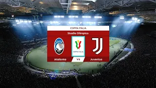 Atalanta vs Juventus | Stadio Olimpico | 2024 Coppa Italia Final | PES 2021