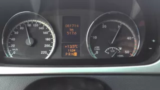 Vito 122 acceleration 0-190km/h