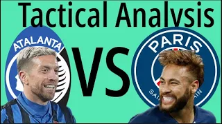 Tactical Analysis || Champions league Review || PSG vs Atalanta || a spectacular comeback by PSG