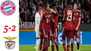 Bayern vs Benfica 5-2  Extended Highlights  & All Goals 2021|| Bayern goals against Benfica ucl 2021