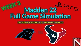 Madden 22   Carolina Panthers vs Houston Texans   Simulation Nation