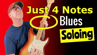 Play Some FUN BLUES GUITAR with only 4 notes!!!