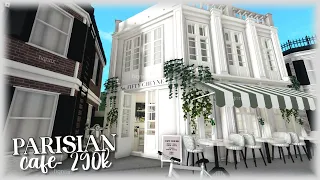 parisian cafe tour/ roblox BLOXBURG build ♡