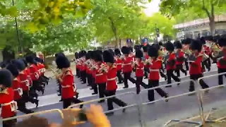 Guards bands march to beating retreat 2018