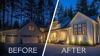 Outdoor Lighting Before and After Walkthrough