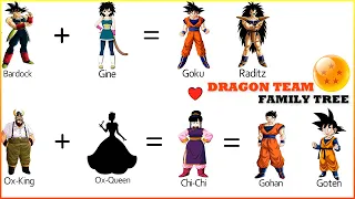 Dragon Ball : Dragon Team Members Family Tree