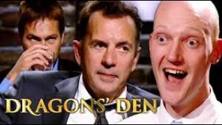 Dragon's Den -Theo Paphitis, Deborah Meaden, Peter Jones, Duncan Bannatyne and James Caan hear Mark.