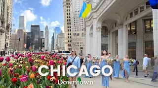 4K CHICAGO - Must See Downtown Walking Tour | Michigan Avenue, Magnificent Mile, Illinois, USA 4K