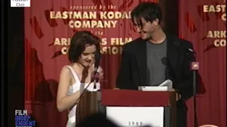 1989 Keanu Reeves and Winona Ryder/ Independent Spirit Awards