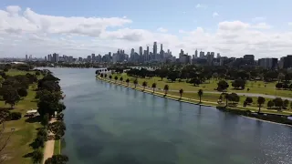 Melbourne's Albert Park Lake.