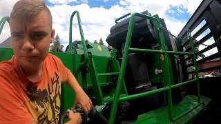 Zdziwisz się ile litrów paliwa tankuje się do kombajnu na dzień koszenia John Deere W660i