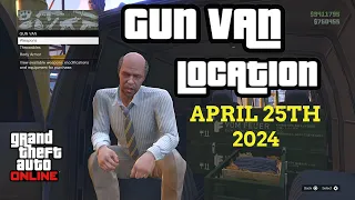 Gun Van Location Today | APRIL 25TH 2024 | GTA 5 ONLINE | RAILGUN + RARE GUNS IN STOCK!!!!