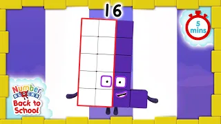 @Numberblocks- #BacktoSchool | Level Three | All the Best Sixteen Moments | Learn How to Count