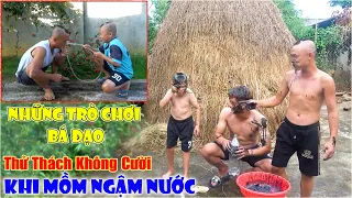 Thử Thách Không Cười Khi Mồm Ngậm Nước - Cười Sặc Cơm Với Trò Chơi Bá Đạo Của Anh Em Tam Mao