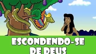 DESENHOS BÍBLICOS - ESCONDENDO-SE DE DEUS: O PECADO DE ADÃO E EVA