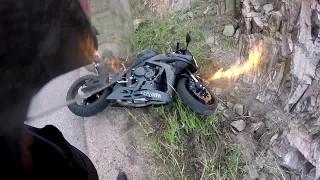 Honda CBR 600RR Crash