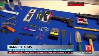 TSA shows confiscated items
