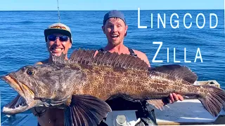 Dragon-Sized EXTREME Lingcod fishing in Seward Alaska Small Craft Adventures Style!