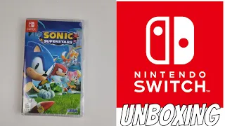 SONIC SUPERSTARS NINTENDO SWITCH GAME UNBOXING
