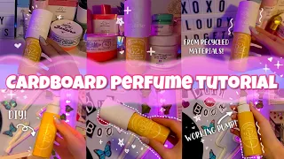 🌴💫CARDBOARD PERFUME FULL TUTORIAL☀️🏝