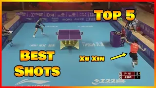 Top 5 Best Shots of China Super League Table Tennis