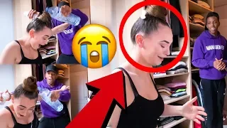 ANNOYING MY GIRLFRIEND WHILE SHE DOES HER MAKEUP PRANK ** SHE CRIED **
