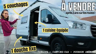 ON MET EN VENTE notre fourgon aménagé avec 5 COUCHAGES et tout le confort d’une maison - VANTOUR