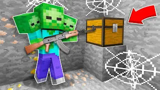 ЧТО ОХРАНЯЛ ЭТОТ ЗОМБИ СОЛДАТ В ПЕЩЕРЕ В МАЙНКРАФТ ! Алексбой Minecraft