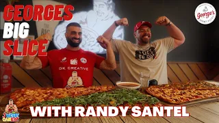 BIG SLICE PIZZA WITH RANDY SANTEL - ITS MY BIRTHDAY! - GEORGES GOURMET PIZZERIA