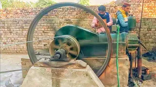 Aata Chakki Desi - Oil Diesel Engine - Amazing Starting Diesel Oil Engine - Punjab Village