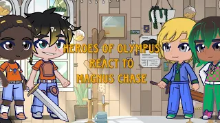 Heroes of Olympus +Will react to Magnus Chase 🔆