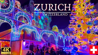 Zurich, Switzerland || One of the Most Beautiful Christmas Market in Switzerland || 4K