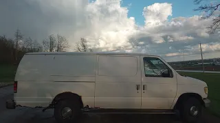 23 Minutes Of Rain Falling On My 1996 Ford E250 Super Van ASMR