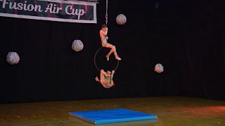 Єва Харюк, Адріана Куницька. Повітряне кільце. Fusion Air Cup 2019.