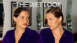 Vintage Glam ‘Wet Look’ Hairstyle for Short Hair