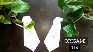 Origami Necktie👔 | DIY Father's Day Gift Ideas
