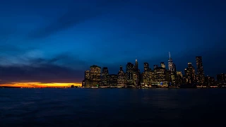 New York City Skyline time lapse - 4k, 60fps