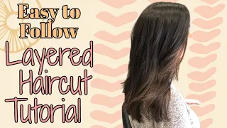 LONG LAYERED HAIRCUT TUTORIAL-STEP BY STEP //Wholy hair