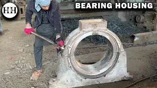 Machining Process of Giant bearing carrier of Industrial Machine with 100yrs Old Technology