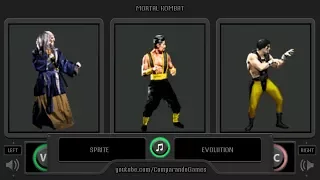 Sprite Evolution of Mortal Kombat Characters. (Side by Side Comparison)