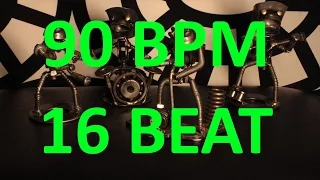 90 BPM - 16 BEAT Rock - 4/4 Drum Track - Metronome - Drum Beat