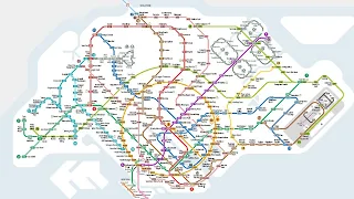 Greater Singapore Transit Map - Google Drawing Editing Timelapse