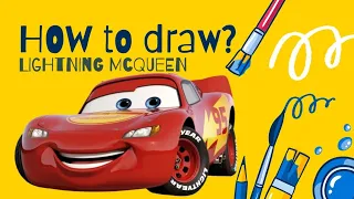 How to draw mcqueen? simple tutorial step-by-step!
