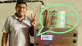 100kg garlic peeling machine | installed by rajkot | Gajanand industries mo:- +7016634150 #garlic