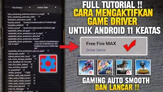 GAME DRIVER‼️Cara Menampilkan Driver Game Di Android 11,12,13,14 - Main Game Auto Smooth Dan Lancar🔥