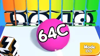 BALL RUN 3D: NUMBER MERGE 2048 — Rech Up 512C (infinity vs Normal Gameplay)