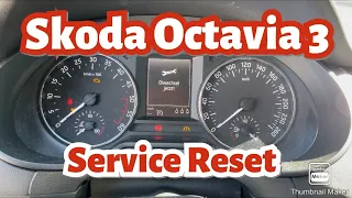 Skoda Octavia III 3 Serviceintervall zurücksetzen / Service Reset