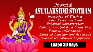 AstaLakshmi Stotram || MahaLakshmi Stotram || AdiLakshmi Mantra